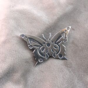 Butterfly sterling silver pendant